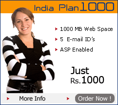 web hostiing india plan 1000