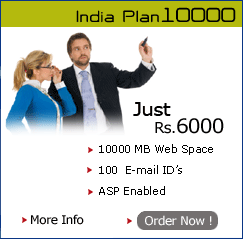 web hostiing india plan 10000